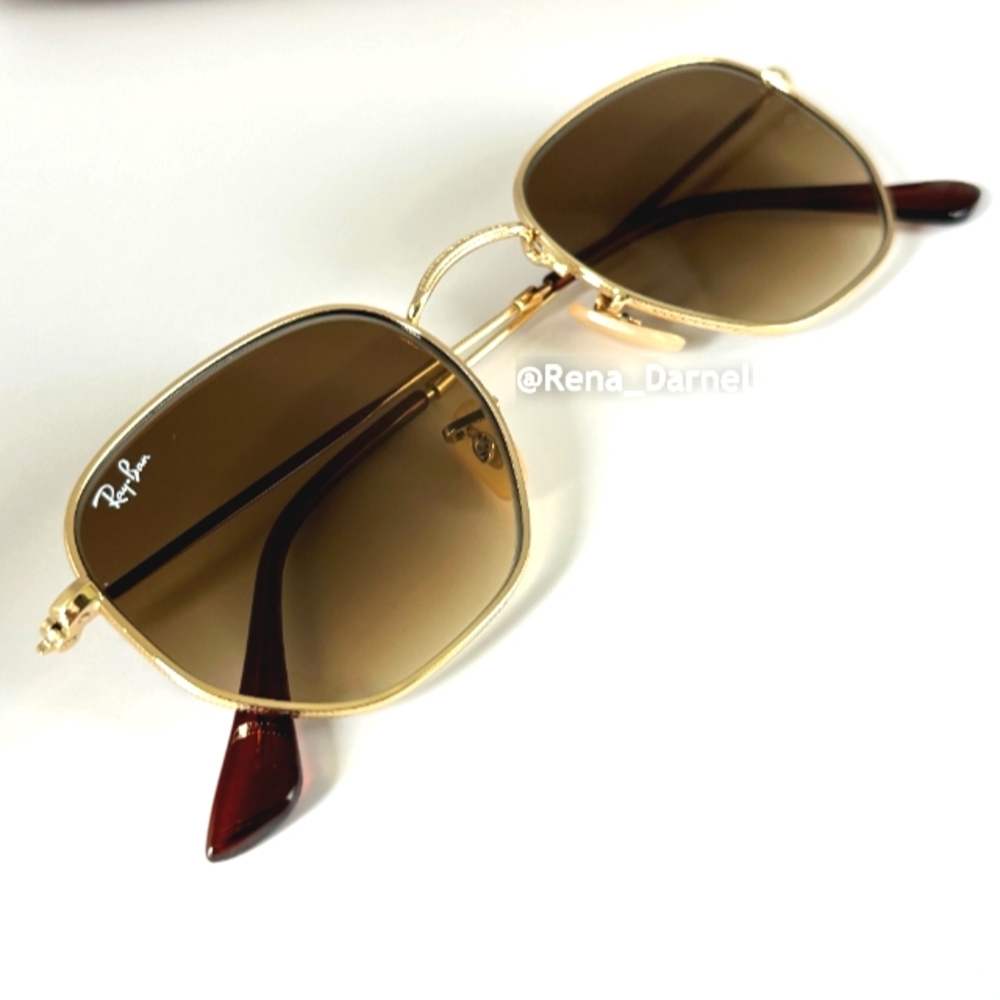 RayBan Hexagonal RB3548N Gradient Brown New - Picture 11 of 16